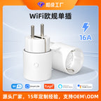 Smart Socket Graffiti wifi European Standard Socket with Metering and Timer Voice Alexa Control wifi Smart Socket