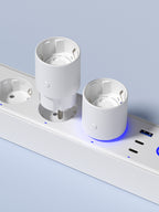 Smart Socket Graffiti wifi European Standard Socket with Metering and Timer Voice Alexa Control wifi Smart Socket